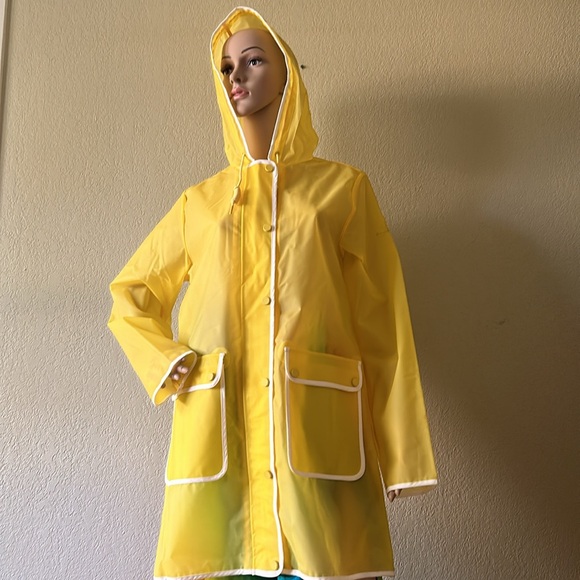 Yellow raincoat unisex Hunter New without tag. Size M. - Picture 6 of 11